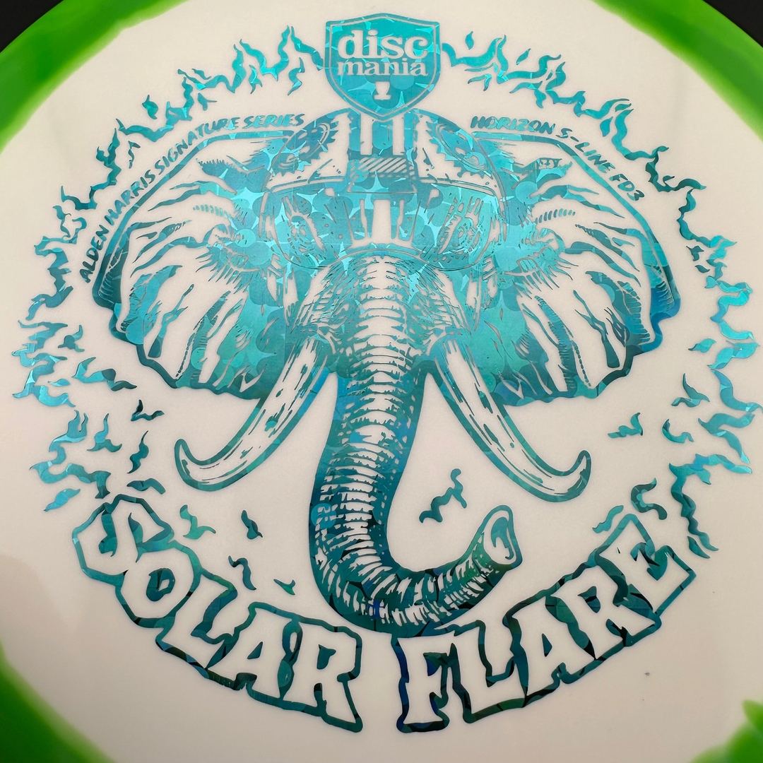 Horizon S-Line FD3 - Solar Flare - Alden Harris Signature Series Stamp by Manny Trujillo DROPPING OCTOBER 9TH @ 7 AM MST Discmania