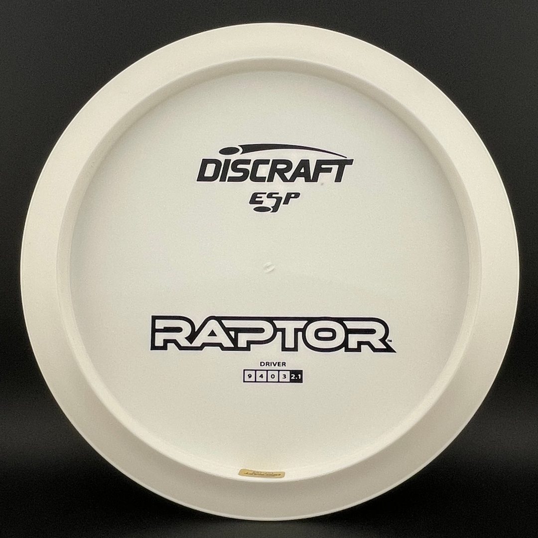 White ESP Raptor - Bottom Stamp Dyer's Delight Discraft