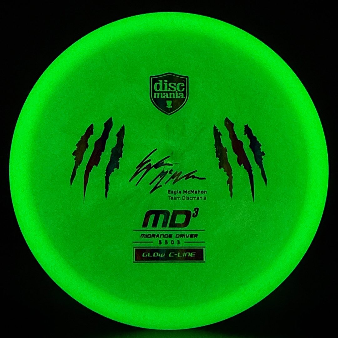 Color Glow C-Line MD3 Penned Eagle Claw X-Out *Warehouse Stash* Discmania