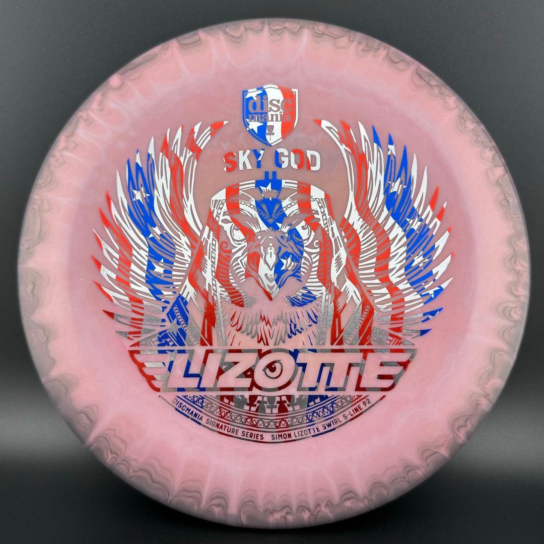 Swirly S-Line P2 - Sky God 2 - US Flag Stamp