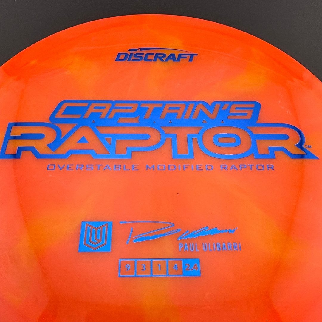 Special Z Blend Captain's Raptor - Paul Ulibarri 2025 Signature Series Discraft