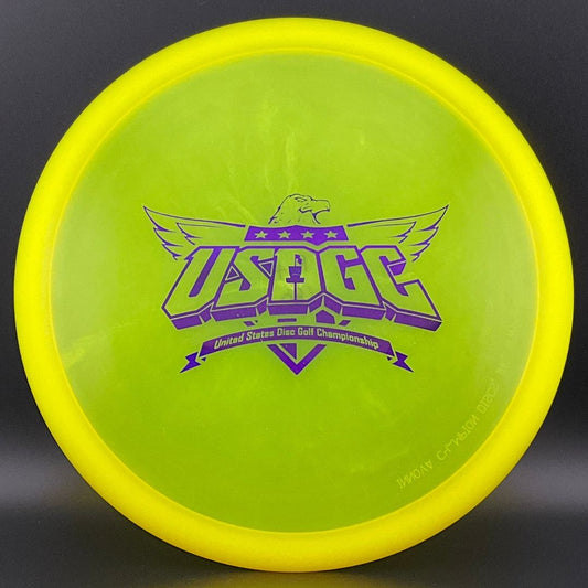 Champion Rancho Roc Plus - 2020 USDGC - "Angled Crest" stamp by Matthew Moeller Innova