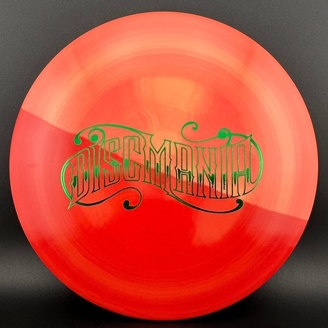 Swirly S-line FD - Red Split Dye - Discmania Tattoo stamp Discmania