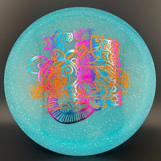Metal Flake Glow C-Blend Sphinx - Assorted X-Out Stamps Infinite Discs