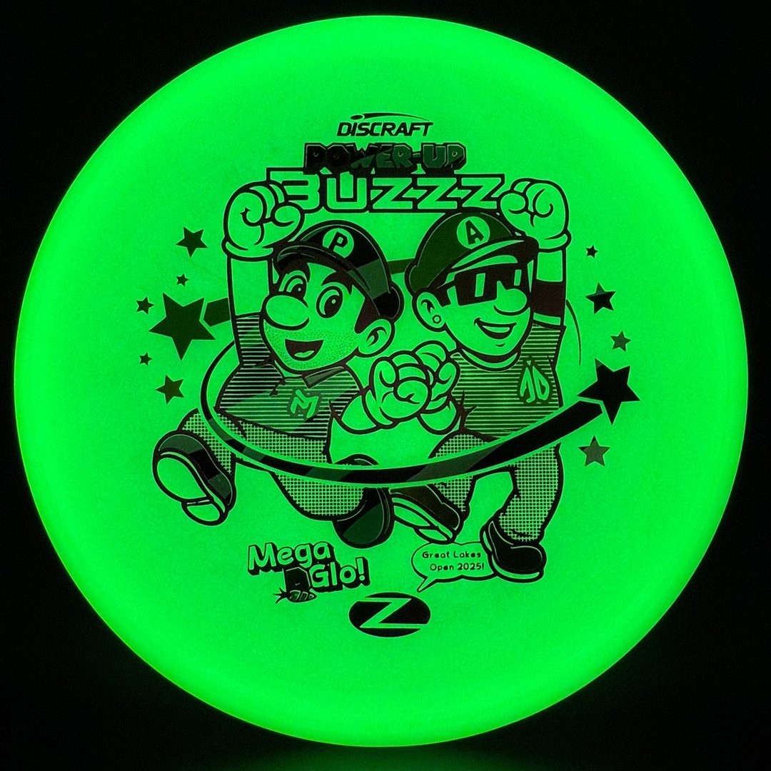 Mega Glo Buzzz - Power-Up - Paul McBeth & Anthony Barela Collab Discraft