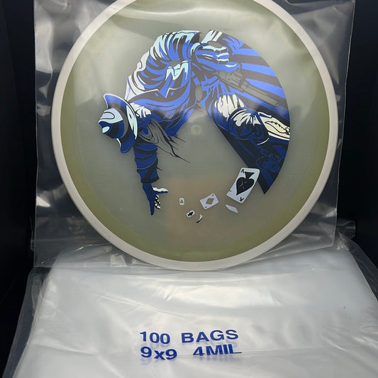 Clear Disc Storage Bags - 4 mil 9x9 100ct Accessories
