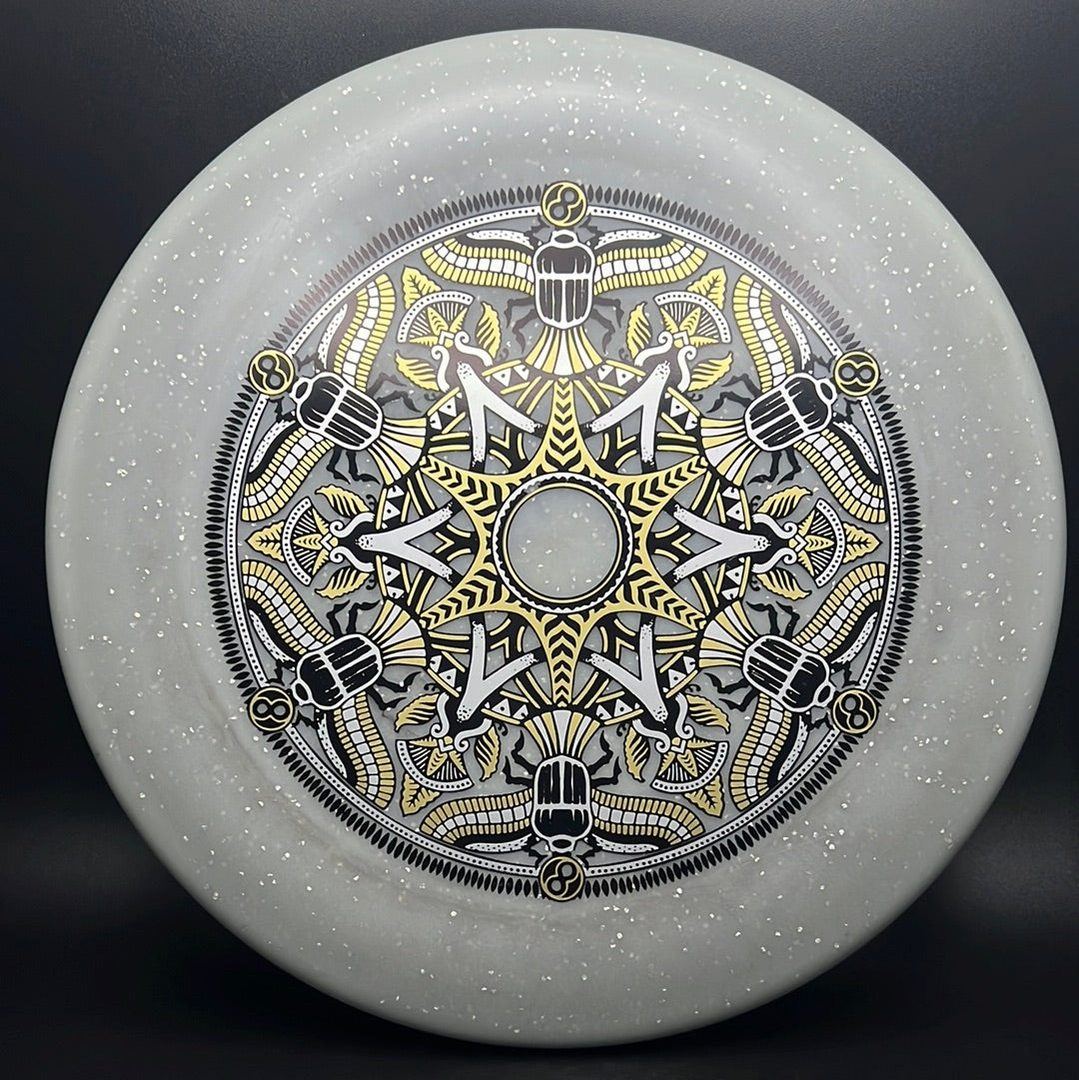 Metal Flake Glow C-Blend Alpaca - Mandala Triple Foil Infinite Discs