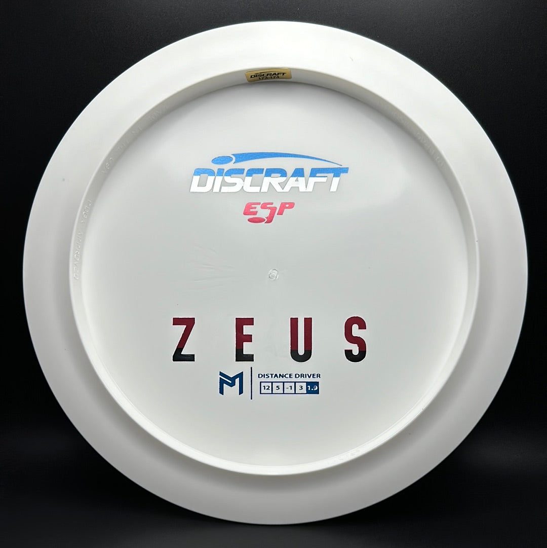 White ESP Zeus - Bottom Stamp Dyer's Delight - Paul McBeth Discraft