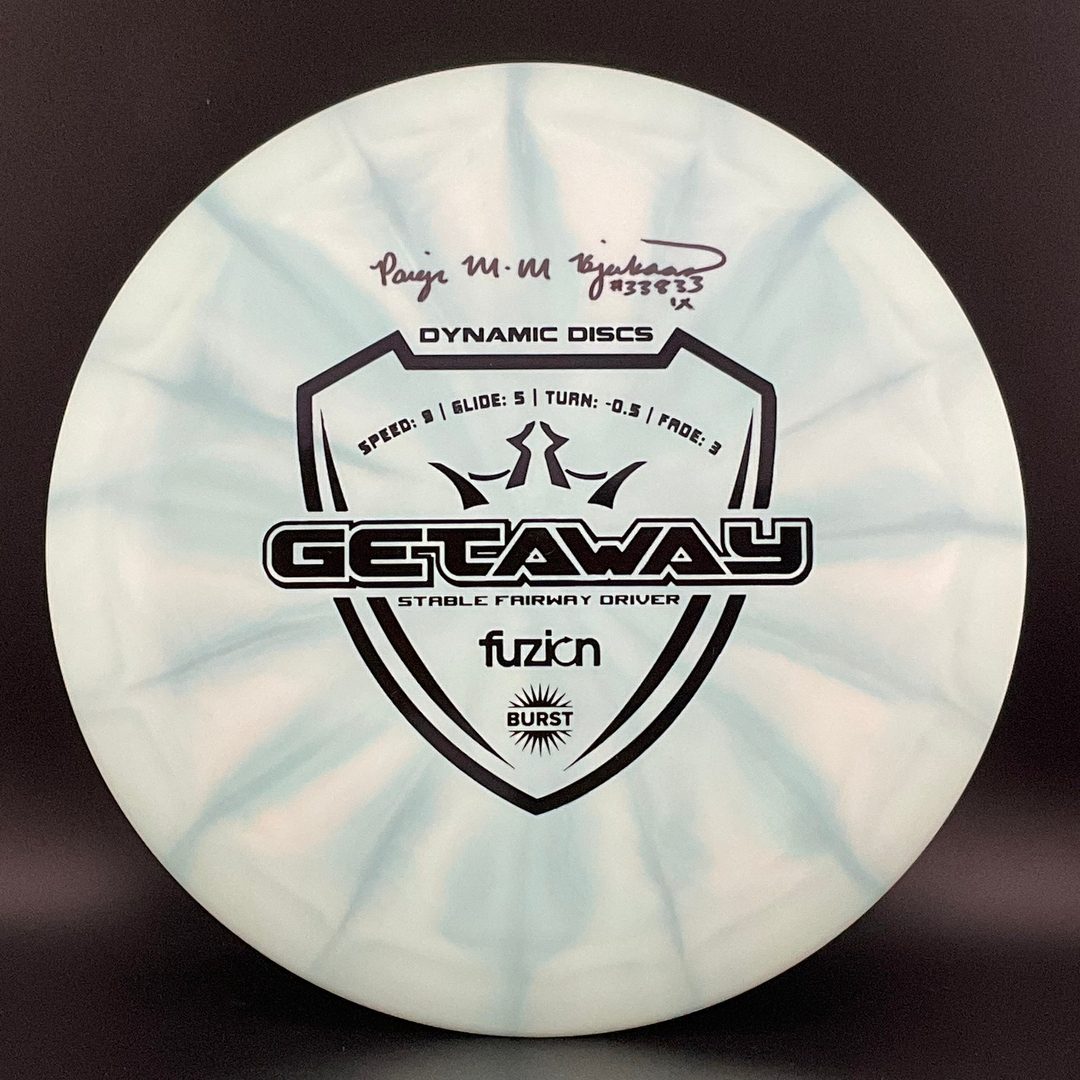 Fuzion Burst Getaway *Signed* - 2018 Paige Bjerkaas Dynamic Discs