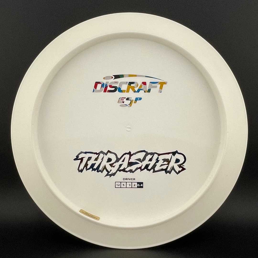 White ESP Thrasher - Bottom Stamp Dyer's Delight Discraft