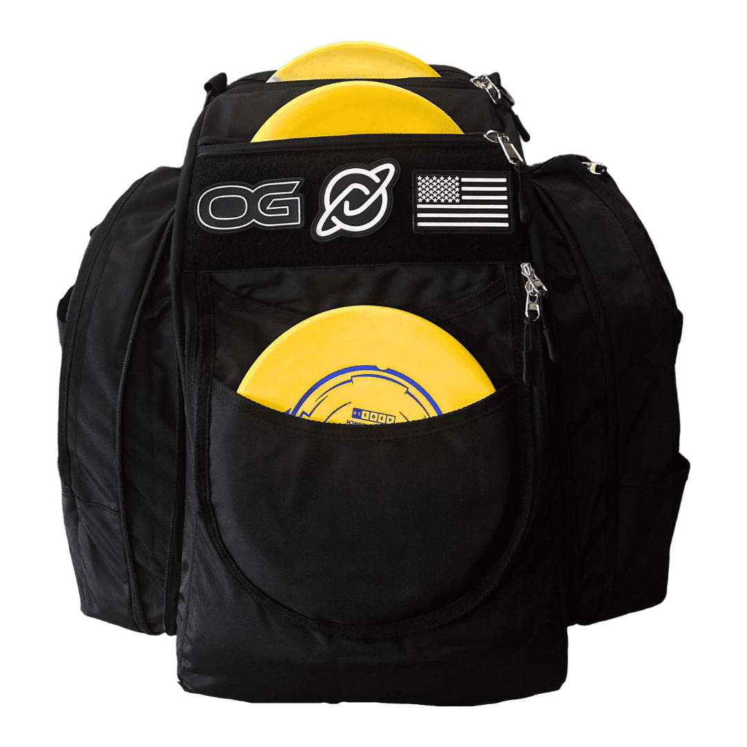 OG V3 Disc Golf Backpack - Jet Black Discology Disc Golf