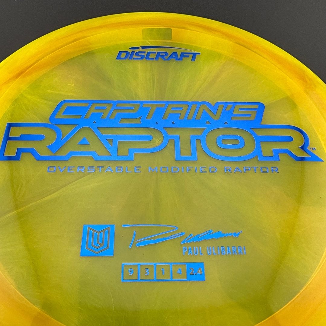 Special Z Blend Captain's Raptor - Paul Ulibarri 2025 Signature Series Discraft