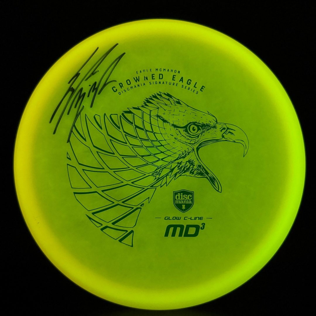 Color Glow C-Line MD3 - Crowned Eagle - Eagle McMahon Autographed Discmania