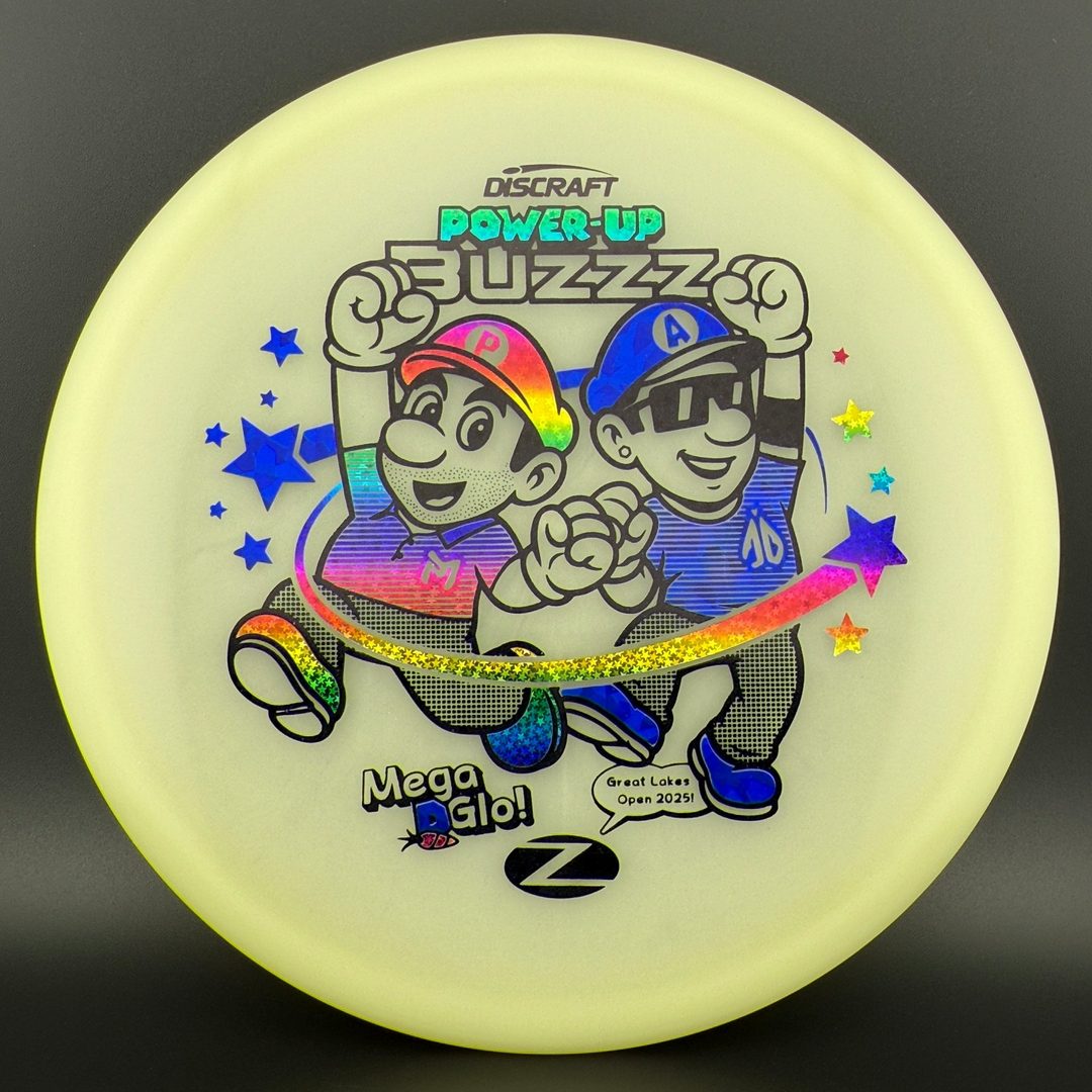 Mega Glo Buzzz - Power-Up - Paul McBeth & Anthony Barela Collab Discraft