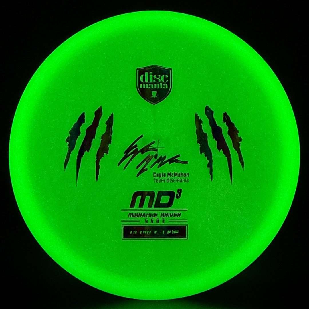Color Glow C-Line MD3 Penned Eagle Claw X-Out *Warehouse Stash* Discmania