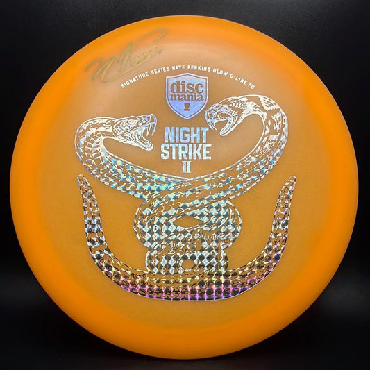 Color Glow C-line FD - Autographed Night Strike 2 NS2 Nate Perkins Discmania
