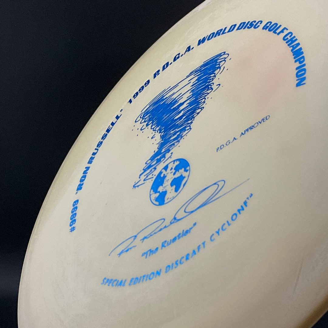 Special Edition Cyclone - The Rustler Ron Russell 1999 World Champion *Speedy Vault* Discraft