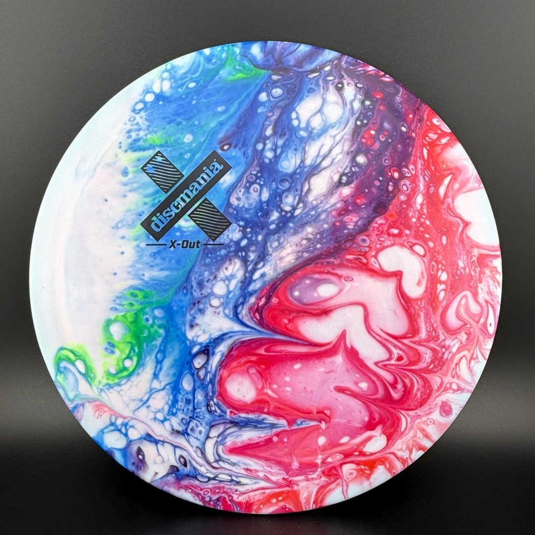 Swirly S-Line FD3 X-Out - DB2 Run 2018 - Doodle Discs Dyed Discmania