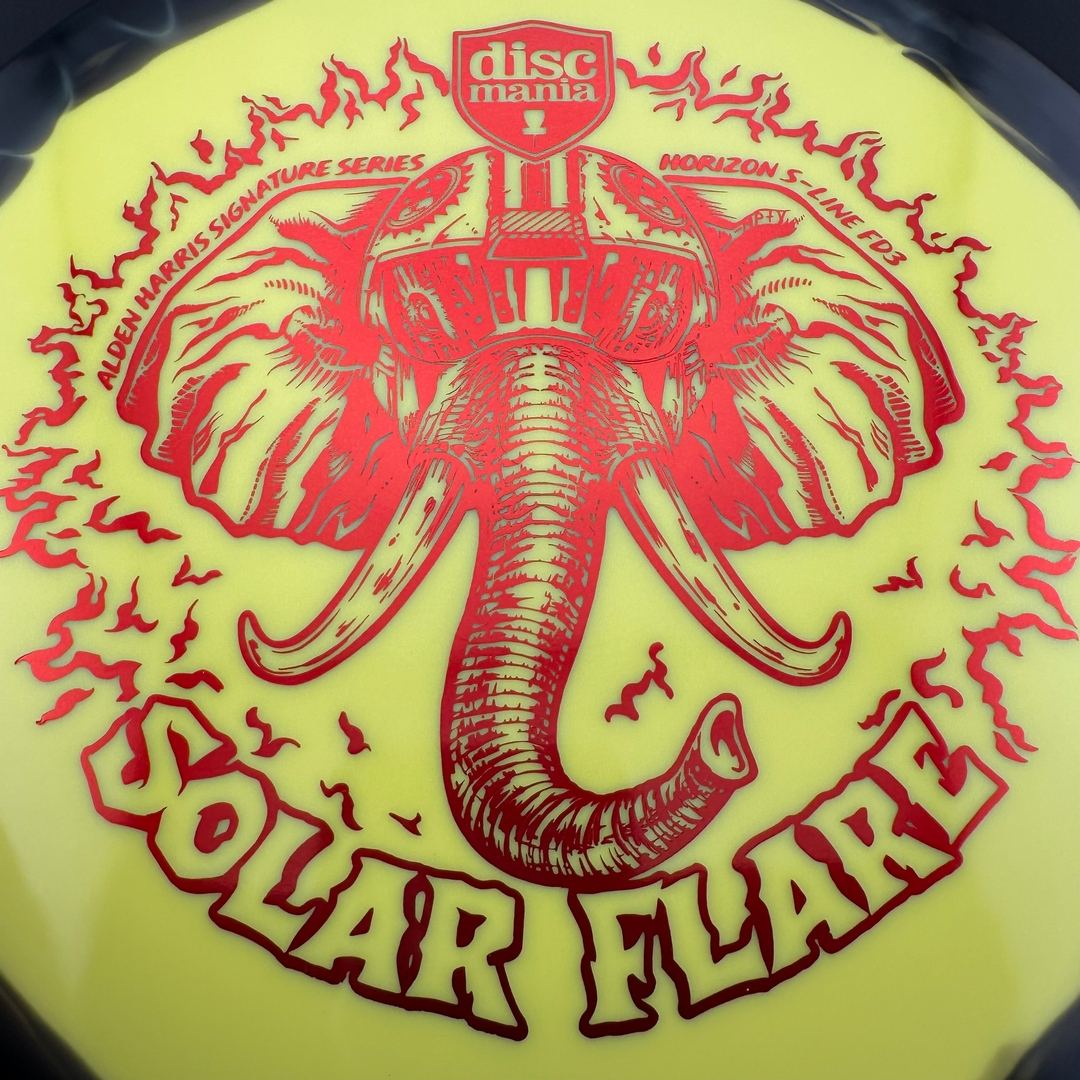 Horizon S-Line FD3 - Solar Flare - Alden Harris Signature Series Stamp by Manny Trujillo DROPPING OCTOBER 9TH @ 7 AM MST Discmania