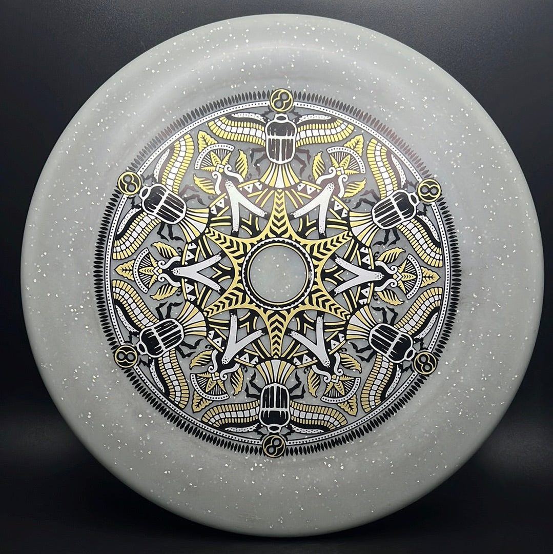 Metal Flake Glow C-Blend Alpaca - Mandala Triple Foil Infinite Discs