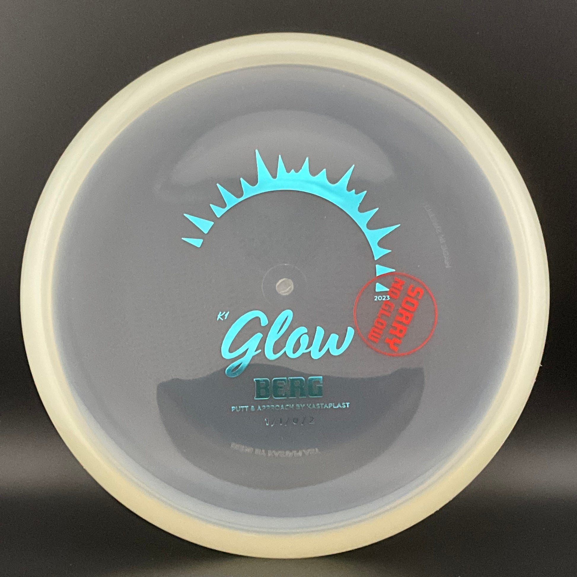 K1 Glow Berg - Clear - "Sorry No Glow" X-Out Kastaplast