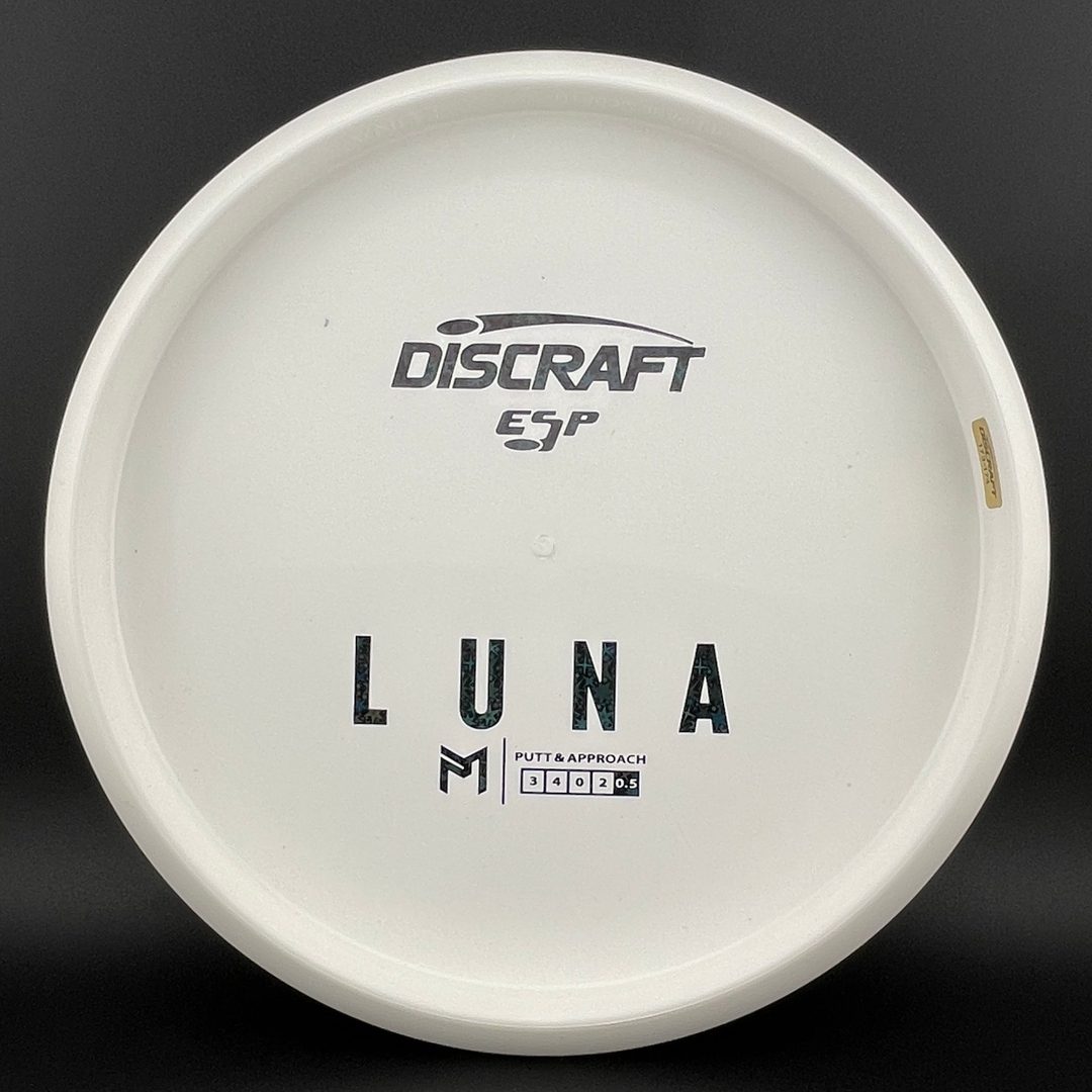 White ESP Luna - Bottom Stamp - Dyer's Delight Discraft
