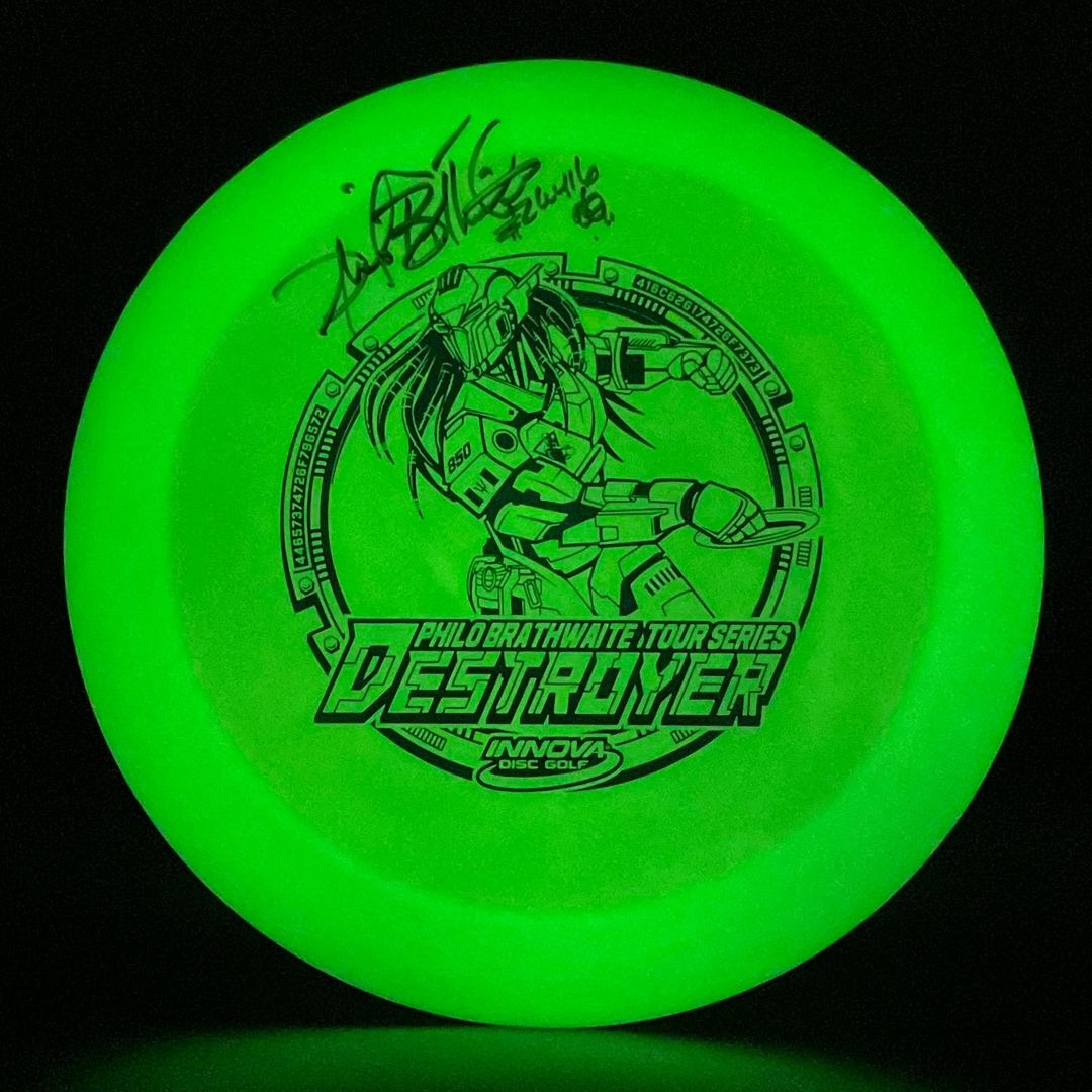 Glow Star Destroyer *Signed* - Philo Brathwaite 2019 Tour Series Innova