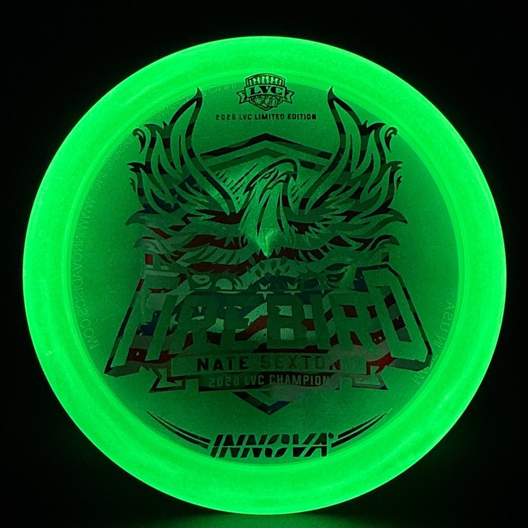 Proto Glow Pearl Champion Firebird - Flag Foil - 2025 LVC Nate Sexton Innova