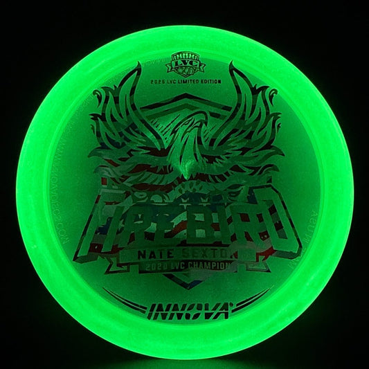Proto Glow Pearl Champion Firebird - Flag Foil - 2025 LVC Nate Sexton Innova