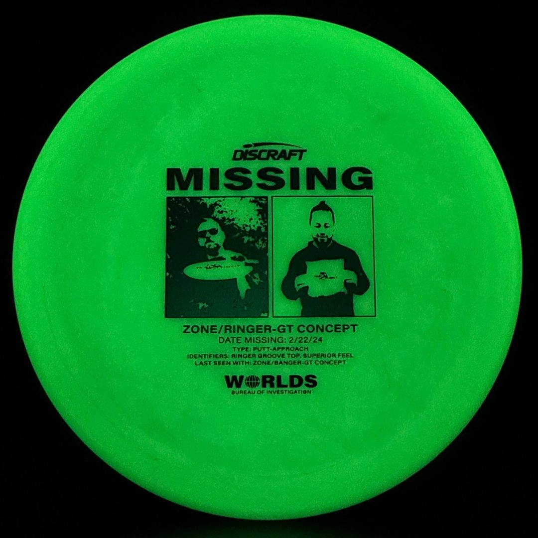 Glo ESP Zone GT Ringer Top - Missing - Worlds 2024 Discraft
