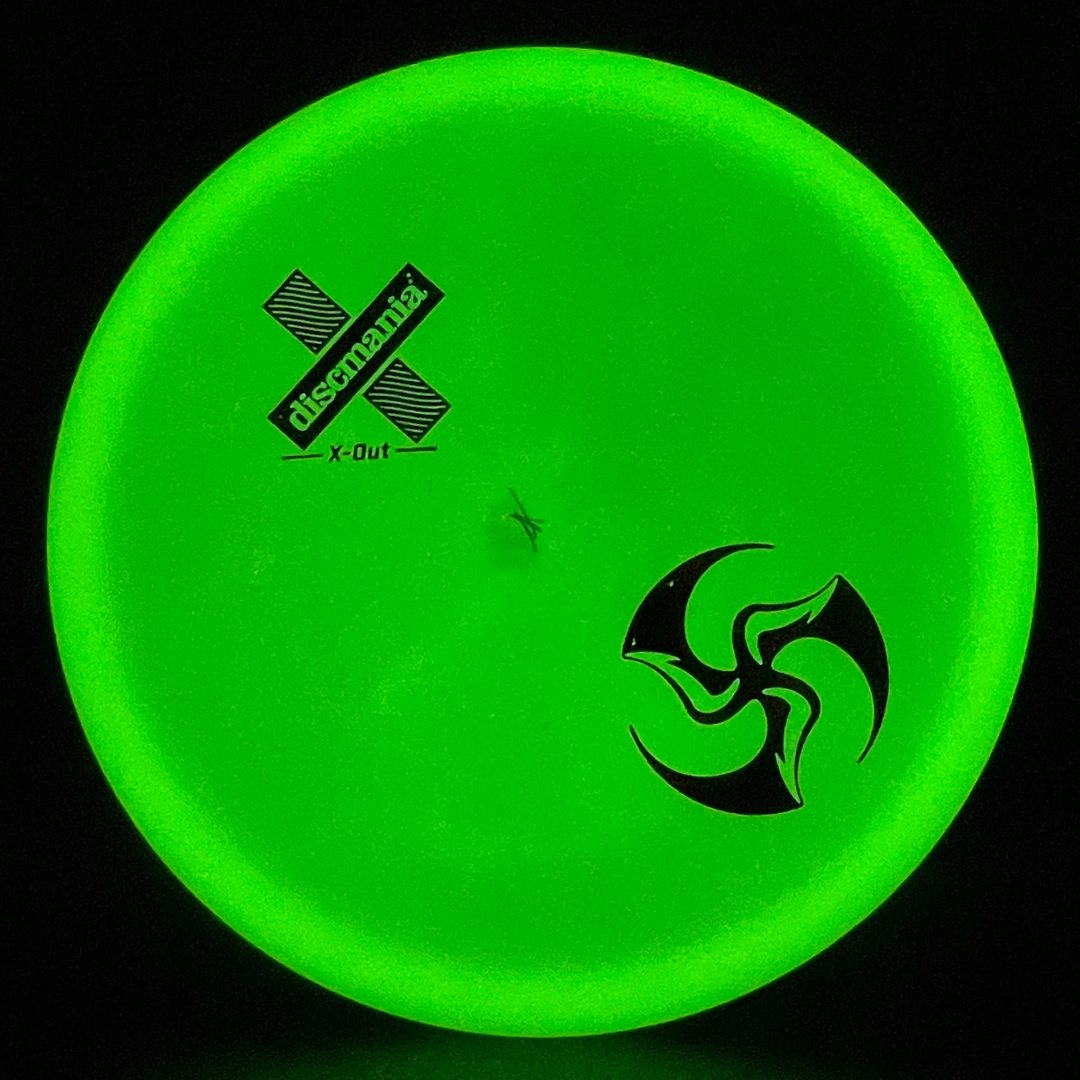 Glow C-Line MD4 - X-Out - Mini Huk Lab Stamp - Innova Made *Warehouse Stash* Discmania