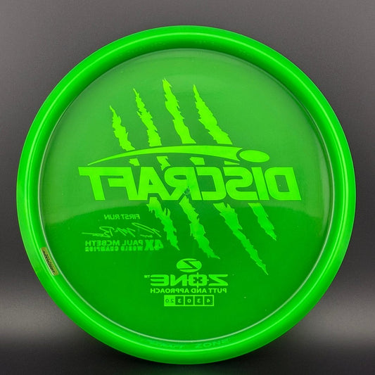 Z Zone First Run - Paul McBeth 4X Claws World Champ - Neon Green Discraft