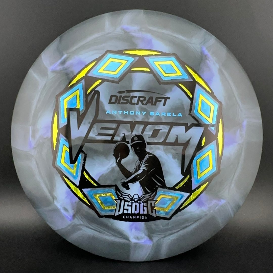 2025 USDGC Anthony Barela Swirl Venom "Pop Top" MINT Discs