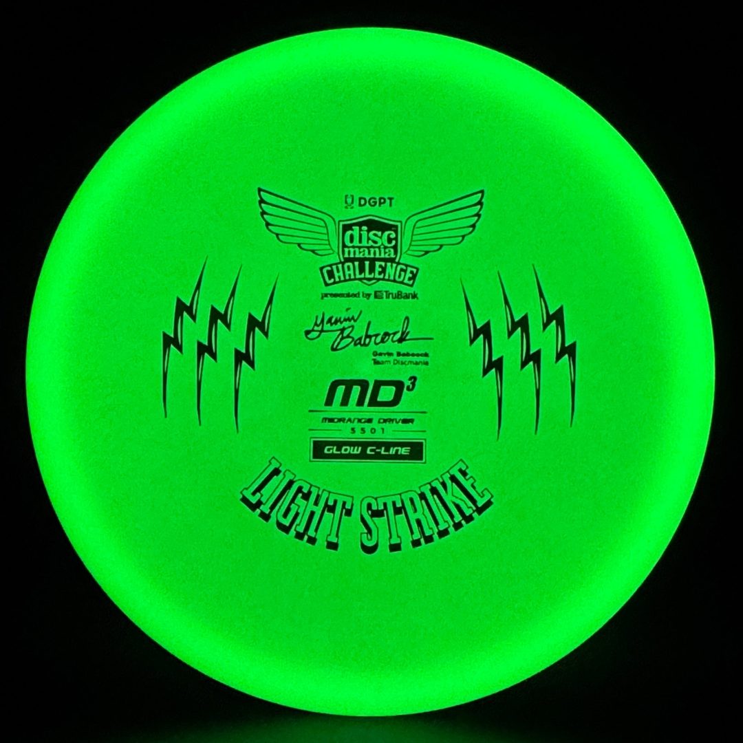 Glow C-Line MD3 - Light Strike - Gavin Babcock Signature Series DCF Discmania