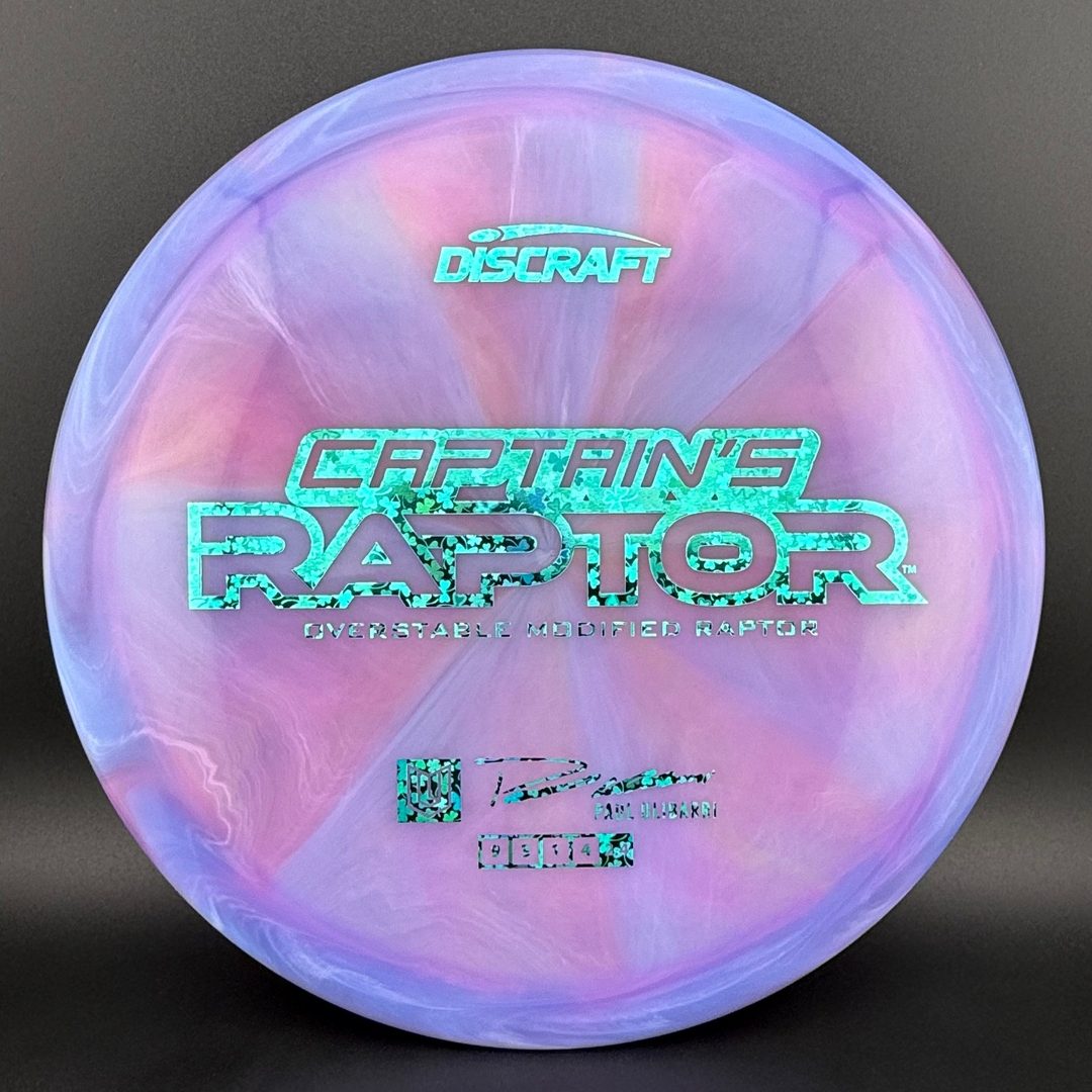 Special Z Blend Captain's Raptor - Paul Ulibarri 2025 Signature Series Discraft