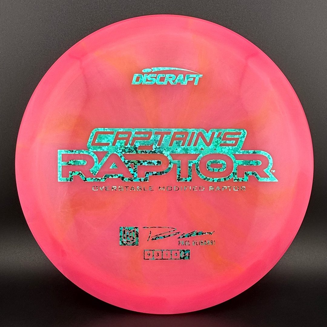 Special Z Blend Captain's Raptor - Paul Ulibarri 2025 Signature Series Discraft