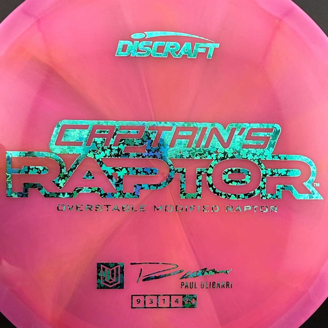 Special Z Blend Captain's Raptor - Paul Ulibarri 2025 Signature Series Discraft