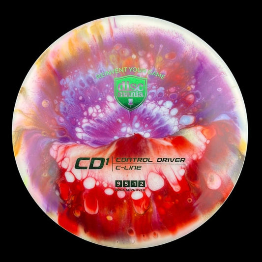 C-Line CD1 - 303 Open Bottom Stamp - Doodle Discs Dyed Discmania