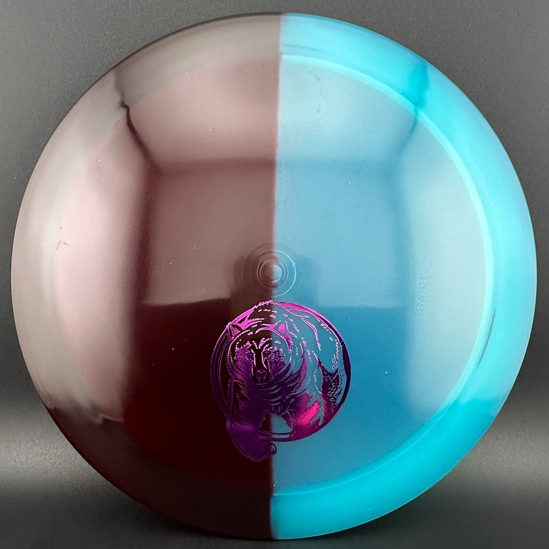 VIP Bear - Red Split Dye Bear Corner Stamp Westside Discs