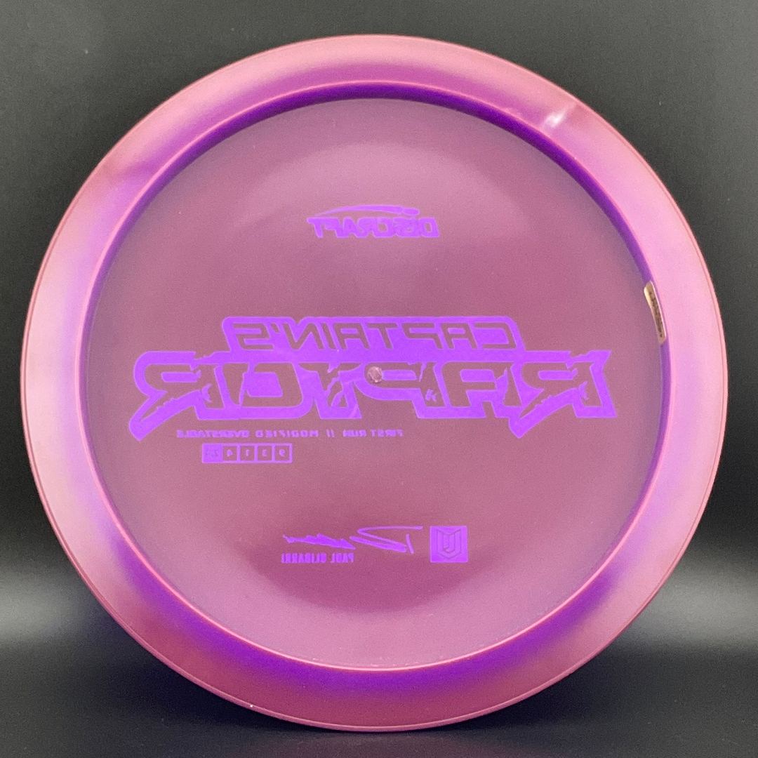 Captain's Raptor - First Run - Paul Ulibarri Signature Series - Grape Colorshift Discraft