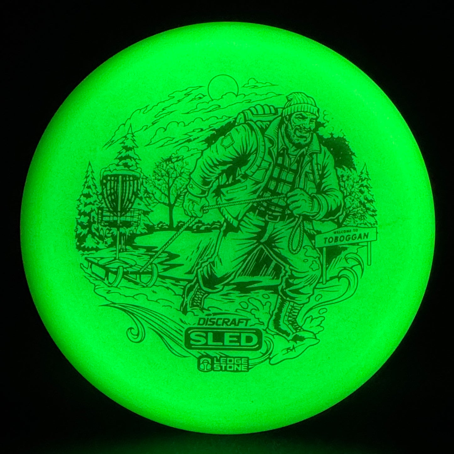 Mega Glo Sled - Worlds Detroit 26 - Toboggan Edition