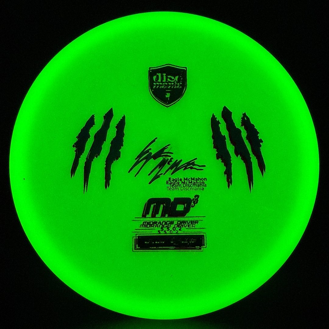 Color Glow C-Line MD3 Penned - 5502 Claw Run X-Out - Double Stamp Discmania