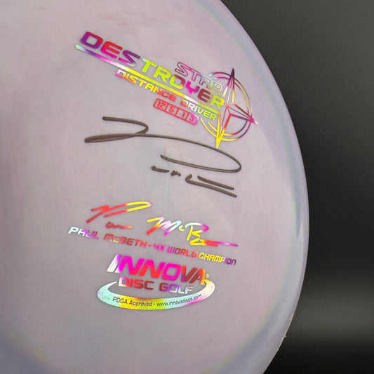 Star Destroyer - Autographed Paul McBeth 4x *USED 8/10