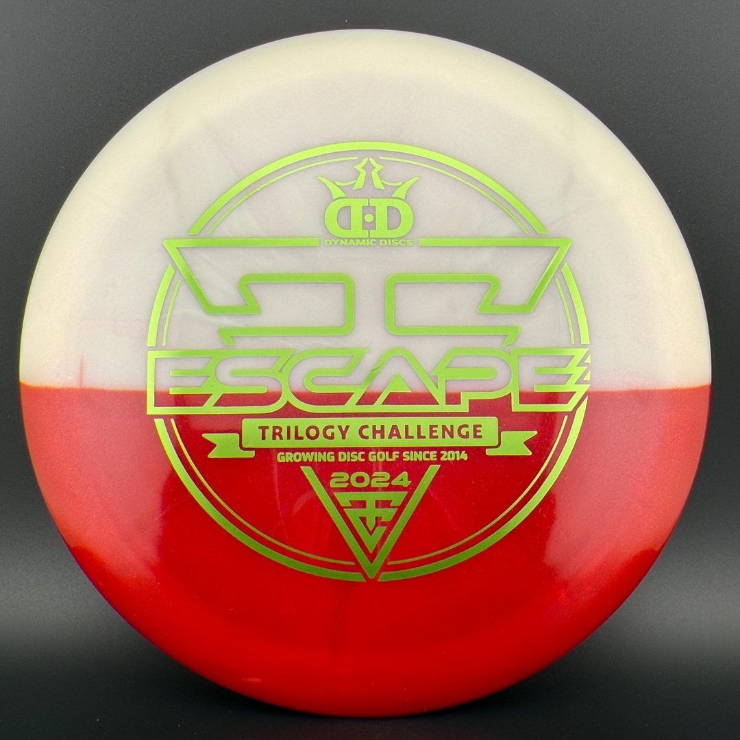 Lucid-Ice Glimmer Escape - Trilogy Challenge - Red Split Dyed Dynamic Discs