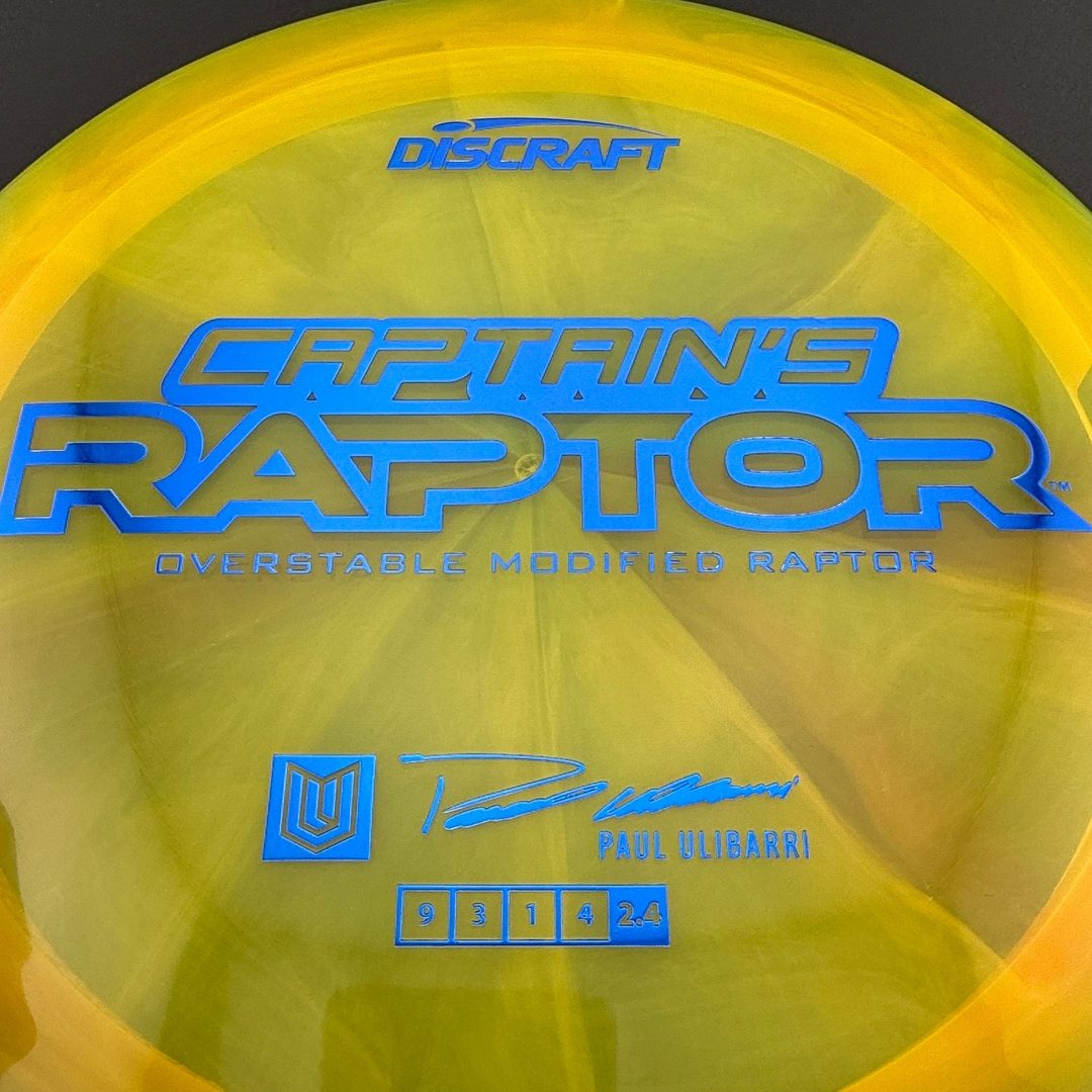 Special Z Blend Captain's Raptor - Paul Ulibarri 2025 Signature Series Discraft