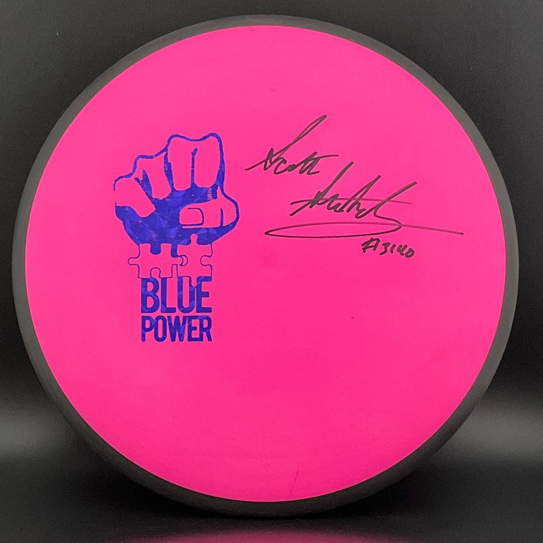 Electron Patent Pending Atom *Signed* - "Blue Power" Adaptive Disc Golf Scott Stokely MVP