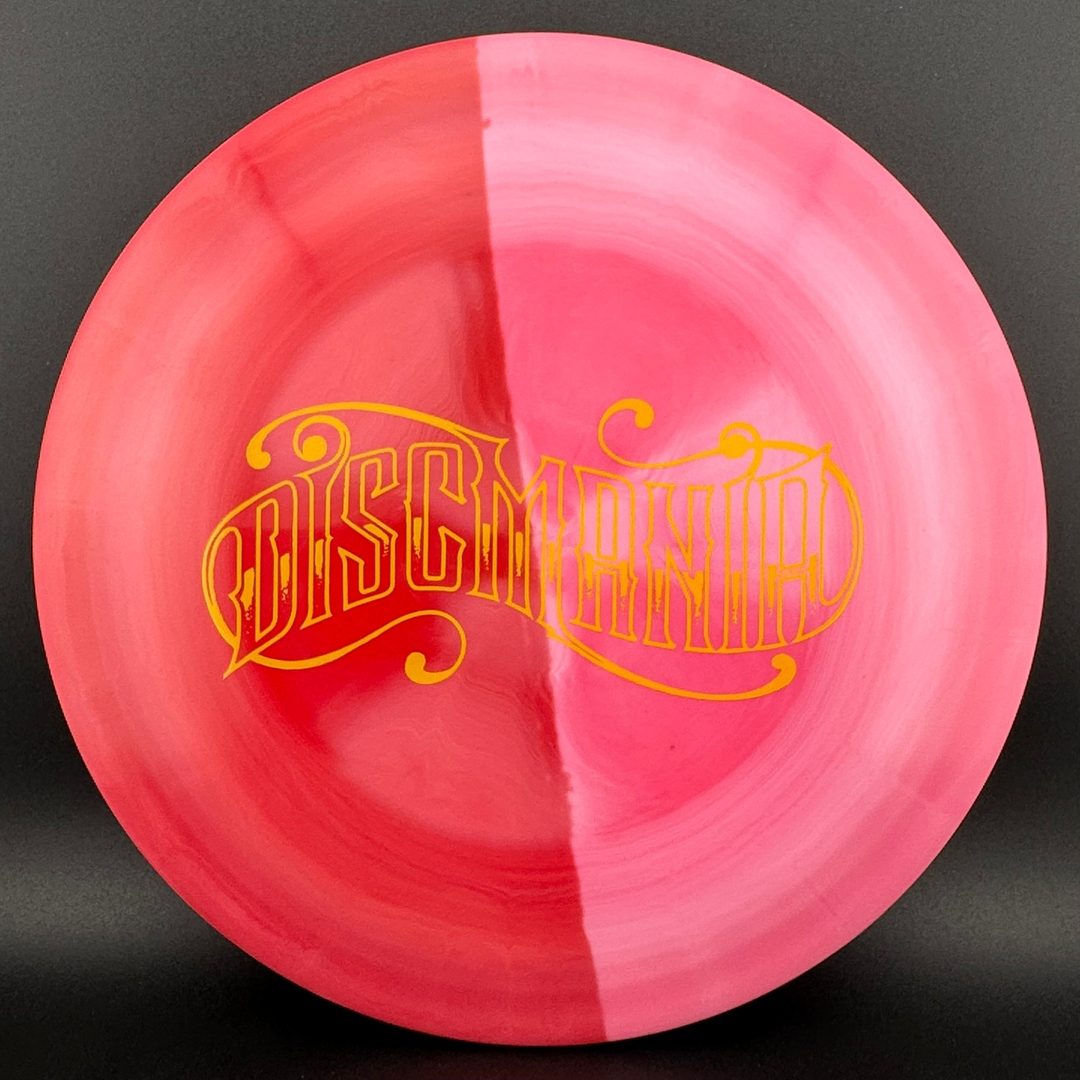 Swirly S-line FD - Red Split Dye - Discmania Tattoo stamp Discmania