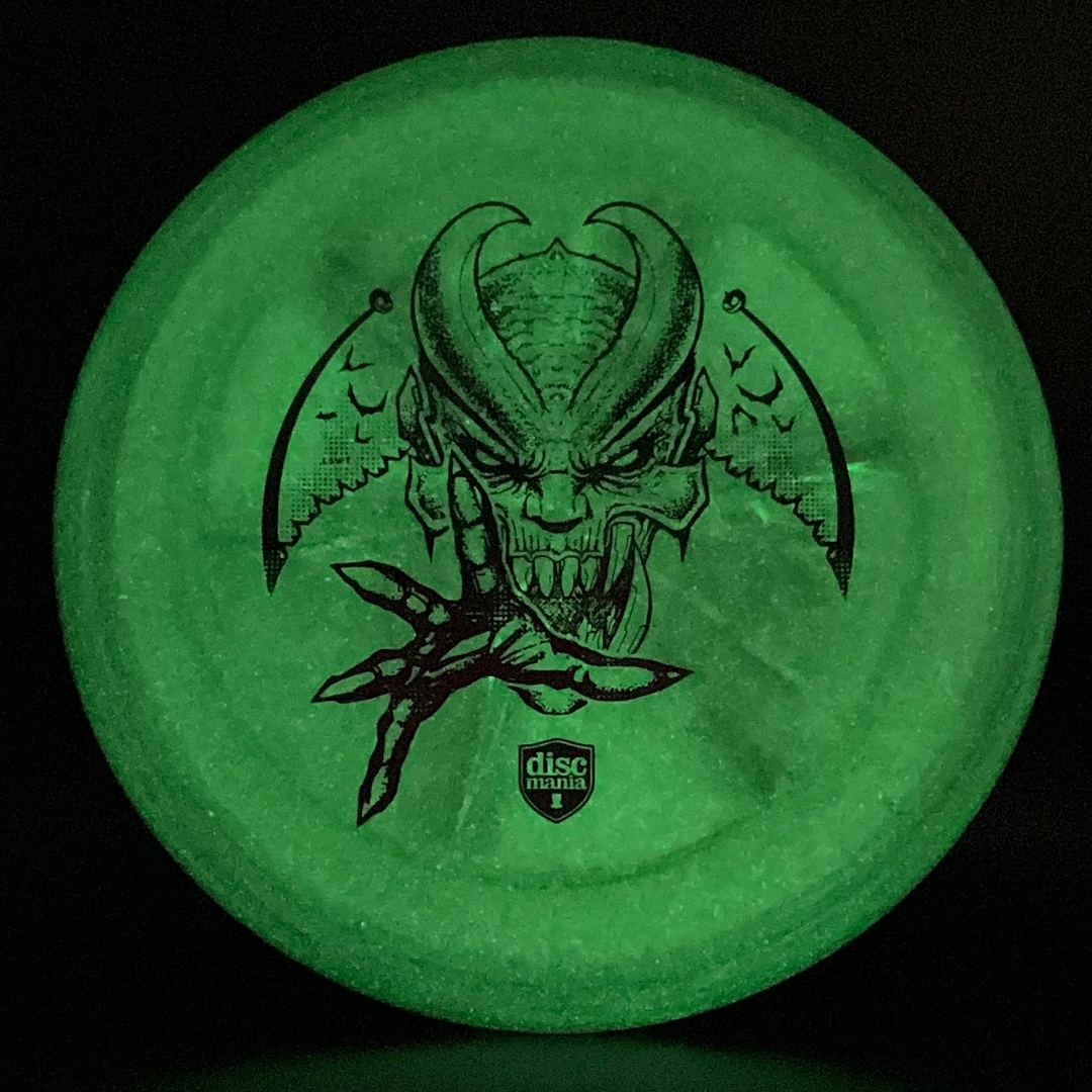 Glow D-Line P2 *Les White Stash* - "Zombie Gremlin" with Hand Painted Back Art! Discmania