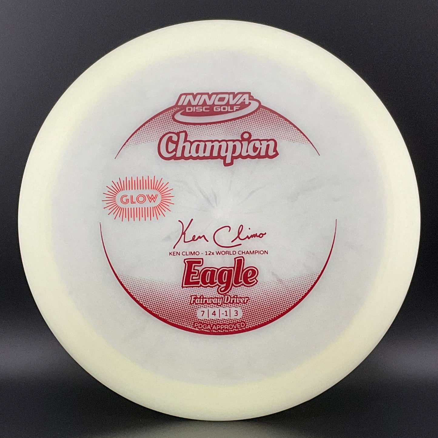 Color Glow Champion Eagle - Ken Climo 12x Innova