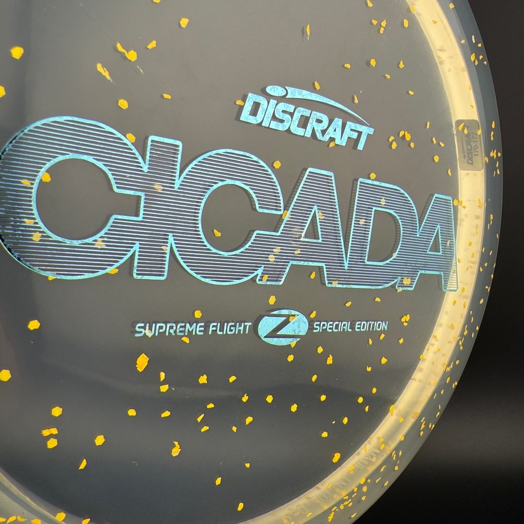 CryZtal Confetti Cicada - "Shredded Orange" Supreme Flight Open Discraft